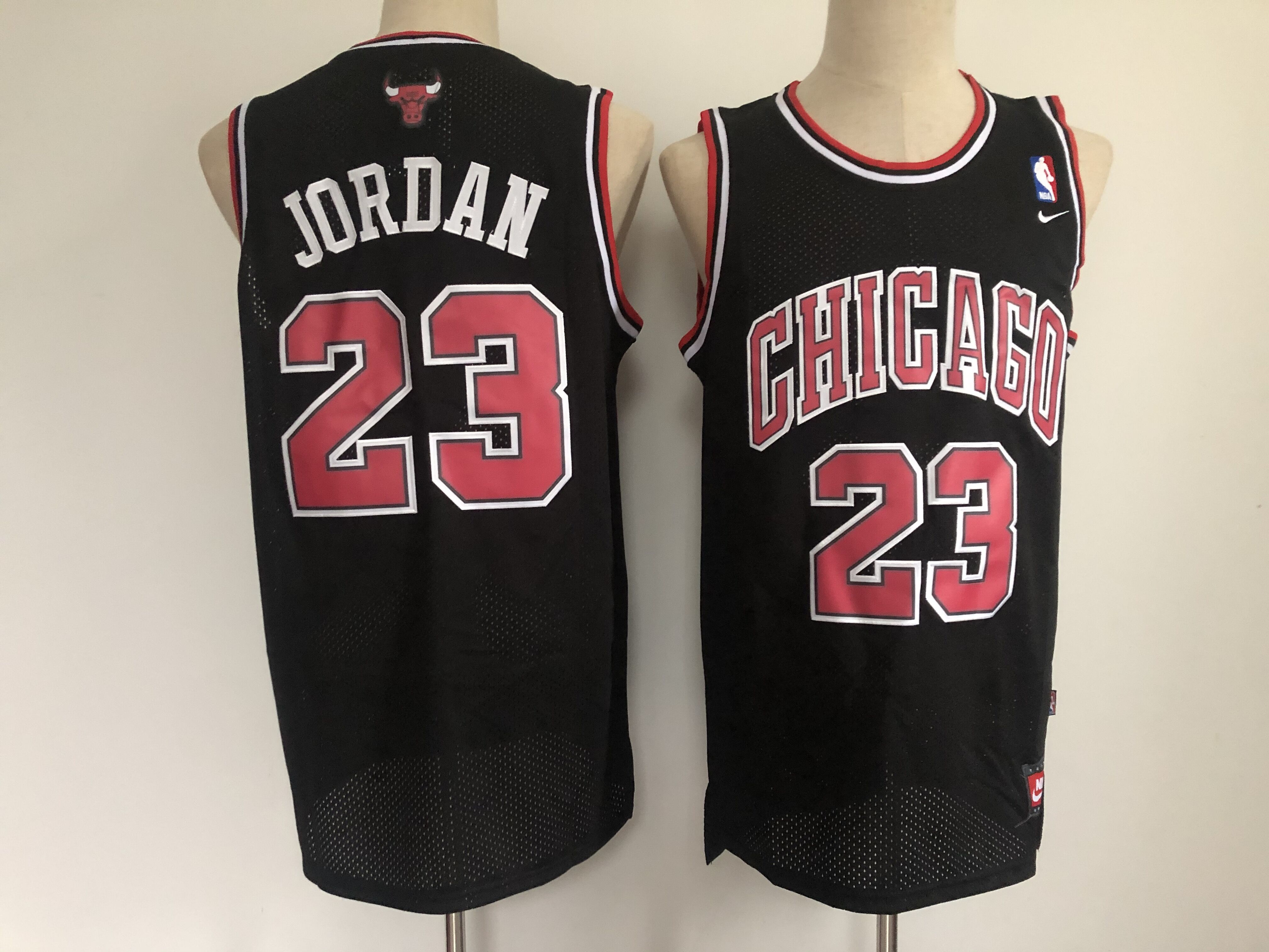 Men Chicago Bulls #23 Jordan Black Throwback 2021 Nike NBA Jersey